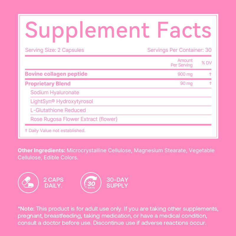 Collagen Peptides – Skin, Hair, Nails, Muscles & Bones Support – Brightening & Healthy Aging Support